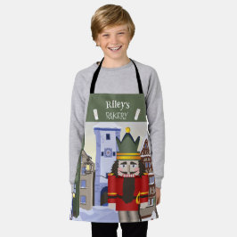 Delantal Rastreador de nueces, verde personalizado bávaro a