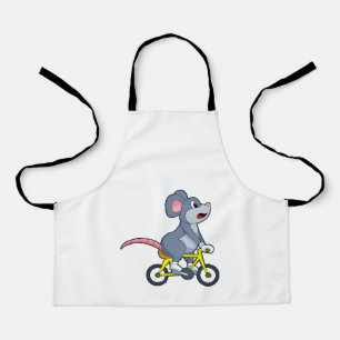 Delantal Ratón con bicicleta