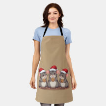 Ratones de Navidad comiendo las galletas de Santa,