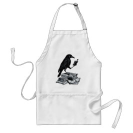 Delantal Raven mágico con libros académicos