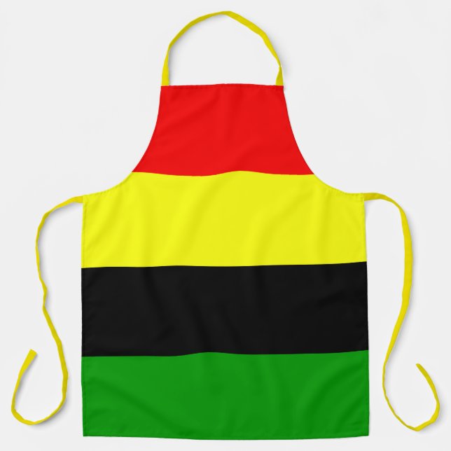 Delantal Rayas afrocéntricas (Anverso)