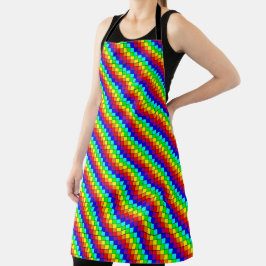 Delantal Rayas arcoiris - Apron
