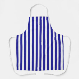 Delantal Rayas Azules Blancas Anchas