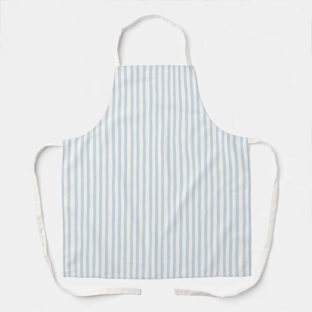 Delantal Rayas Azules Blancas Chic (Anverso)