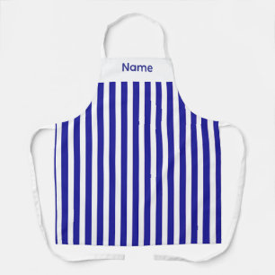 Delantal Rayas Azules Personalizadas