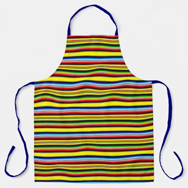 Delantal Rayas brillantes de serape (Anverso)