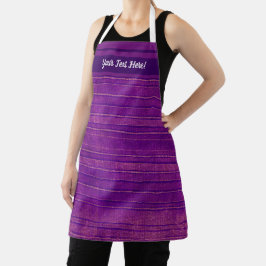 Delantal Rayas con problemas de color rosa y morado de boni