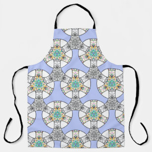 Delantal Rayas de entrelazado de mosaico inmaculado