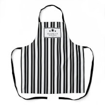 Delantal Rayas Negras y Blancas Kitchen Master