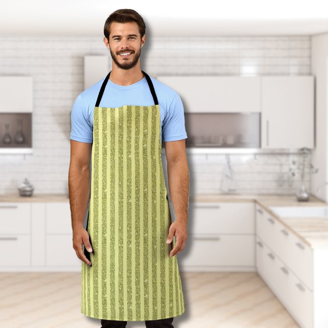 Delantal Rayas verticales de estilo brillo amarillo brillan (Subido por el creador)