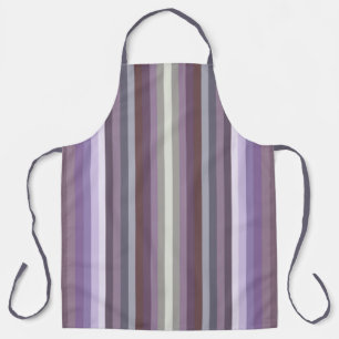 Delantal Rayas verticales inspiradas en la moda morada colo