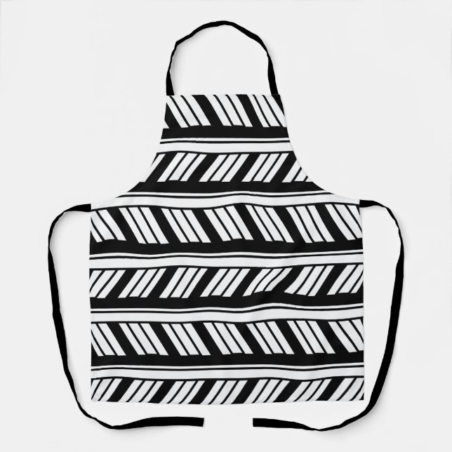 Delantal Rayas Zigzag Chevron (Anverso)