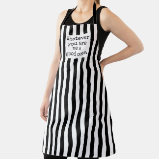 Delantal Rayo blanco negro lo que sea que seas bueno