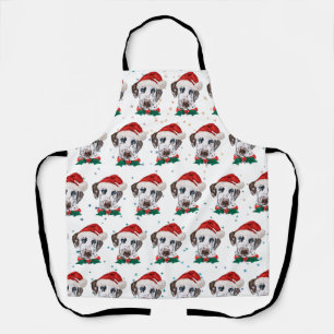 Delantal Raza de perro dálmata Navidad