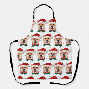 Delantal Raza de perro Shiba Inu estrellas de Navidad