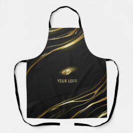 Delantal Realistic elegant Black Gold Hair Style