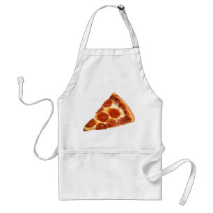 Delantal Rebanada de pizza de pepperoni clásica de Slippery