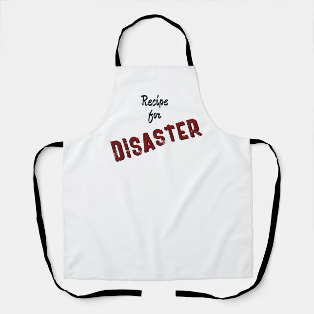 Delantal Receta de Apron para Impresión de Desastres (Anverso)