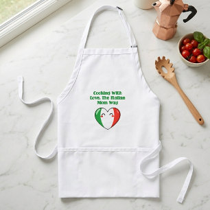 Delantal Receta de Cocina con Amor al Estilo de la Mamá Ita