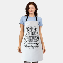 Delantal Receta Inspiradora para la Cita de la Cocina de la