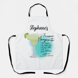 Delantal Receta Margarita congelada personalizada