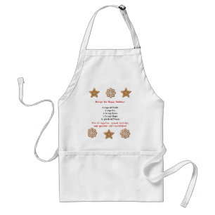 Delantal Receta Para Felices Fiestas Apron