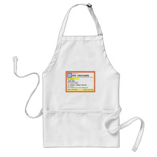 Delantal Receta personalizada de chocolate caliente