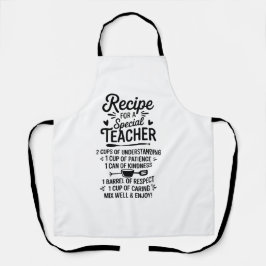 Delantal Recipe for a Special Teacher Kitchen Appreciation 