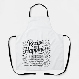 Delantal Recipe for Happiness Family Recipe Kitchen Quotes