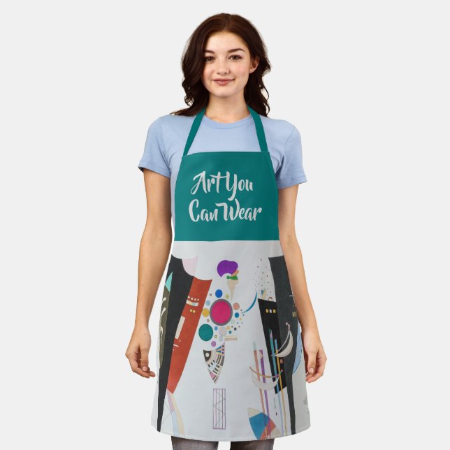 Delantal Reciprocal Agreement, Kandinsky, Abstract Art (Gastado)