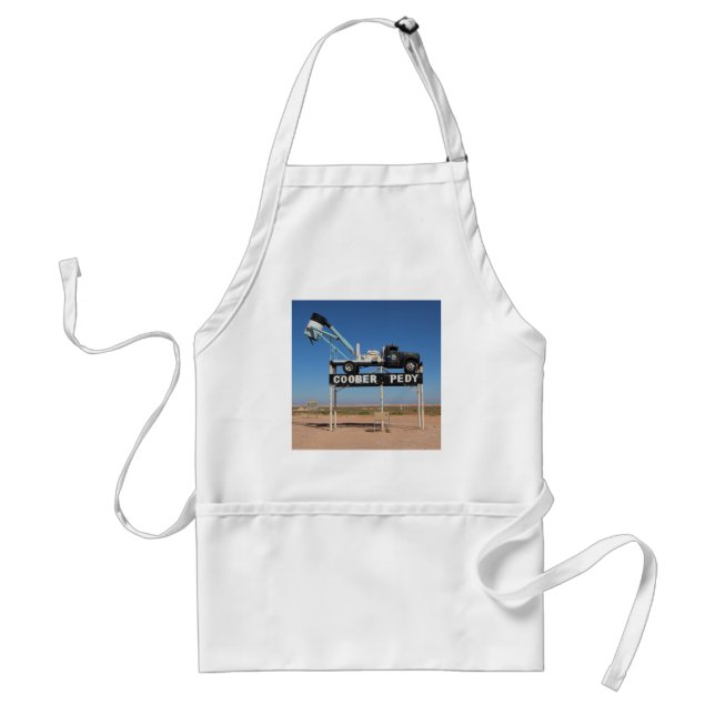 Delantal Recordatorio de Coober Pedy personalizado (Frente)
