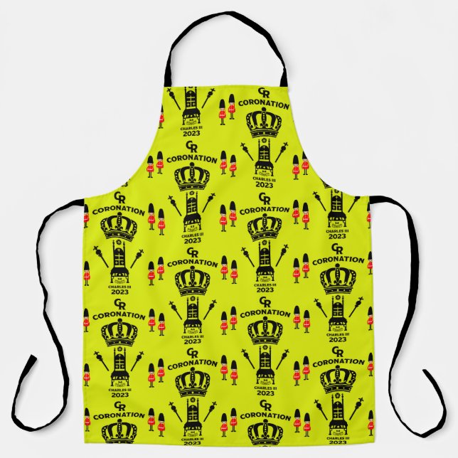 Delantal Recuerdo conmemorativo de la coronación del Rey Ca (Anverso)