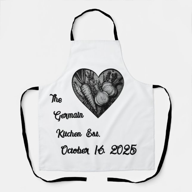 Delantal Recuerdo Personalizado  (Anverso)