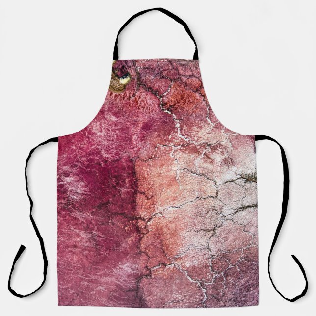 Delantal Red and brown abstract painting (Anverso)