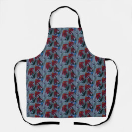 Delantal Red Daisies Apron