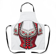 Red Dirndl Top Del Festival Folclórico