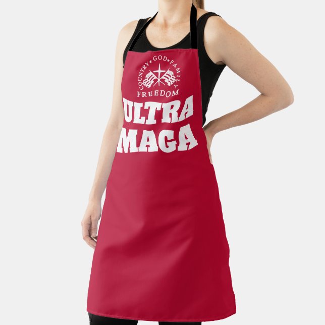 Delantal Red God Family Country Freedom ULTRA MAGA (in situ)