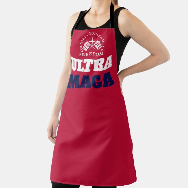 Delantal Red God Family Country Freedom ULTRA MAGA (in situ)