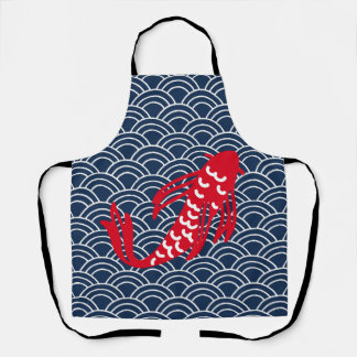 Delantal Red Koi Fish