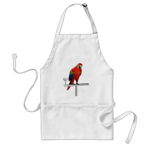 Delantal Red Parrot Scarlet Macaw
