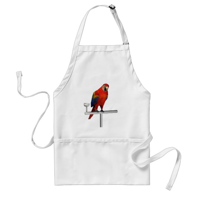 Delantal Red Parrot Scarlet Macaw (Frente)