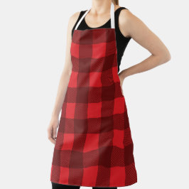 Delantal Red Plaid de invierno