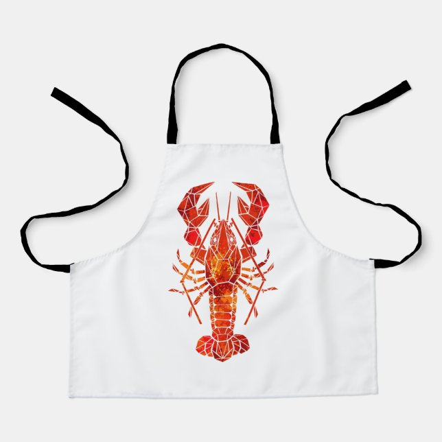 Delantal Red polygonal lobster (Anverso)