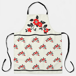 Delantal Red Poppy Apron