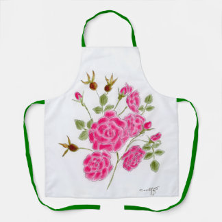 Delantal Red Rose Apron
