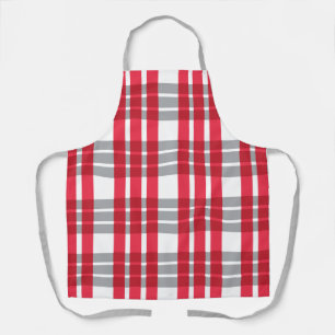 Delantal Red Scottish Plaid