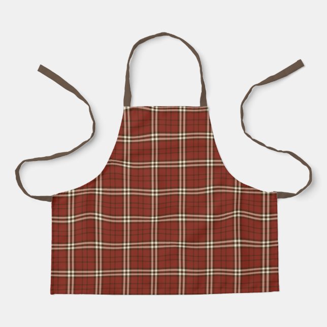 Delantal Red Tartan Apron (Anverso)