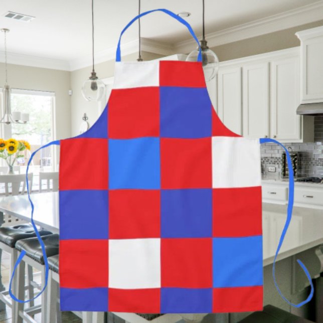Delantal Red, White & Bold – Patriotic Independence Day (Subido por el creador)