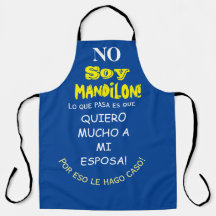 delantal redondo reloj mandil