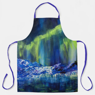 Delantal Reflexiones glaciales de Alaska BBQ Apron1